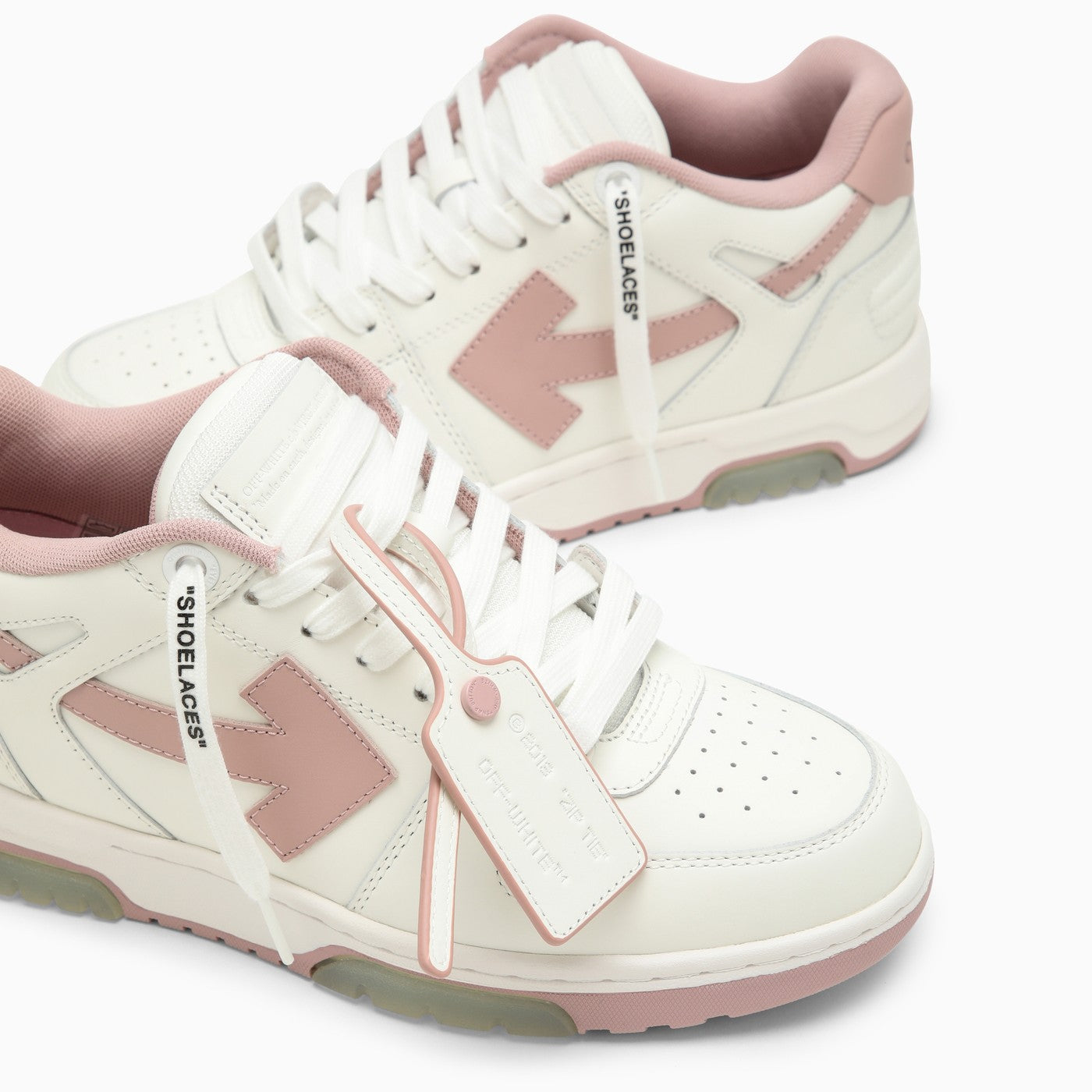OFF-WHITE Out Of Office OOO Low Tops White Pink (Women's) 2023