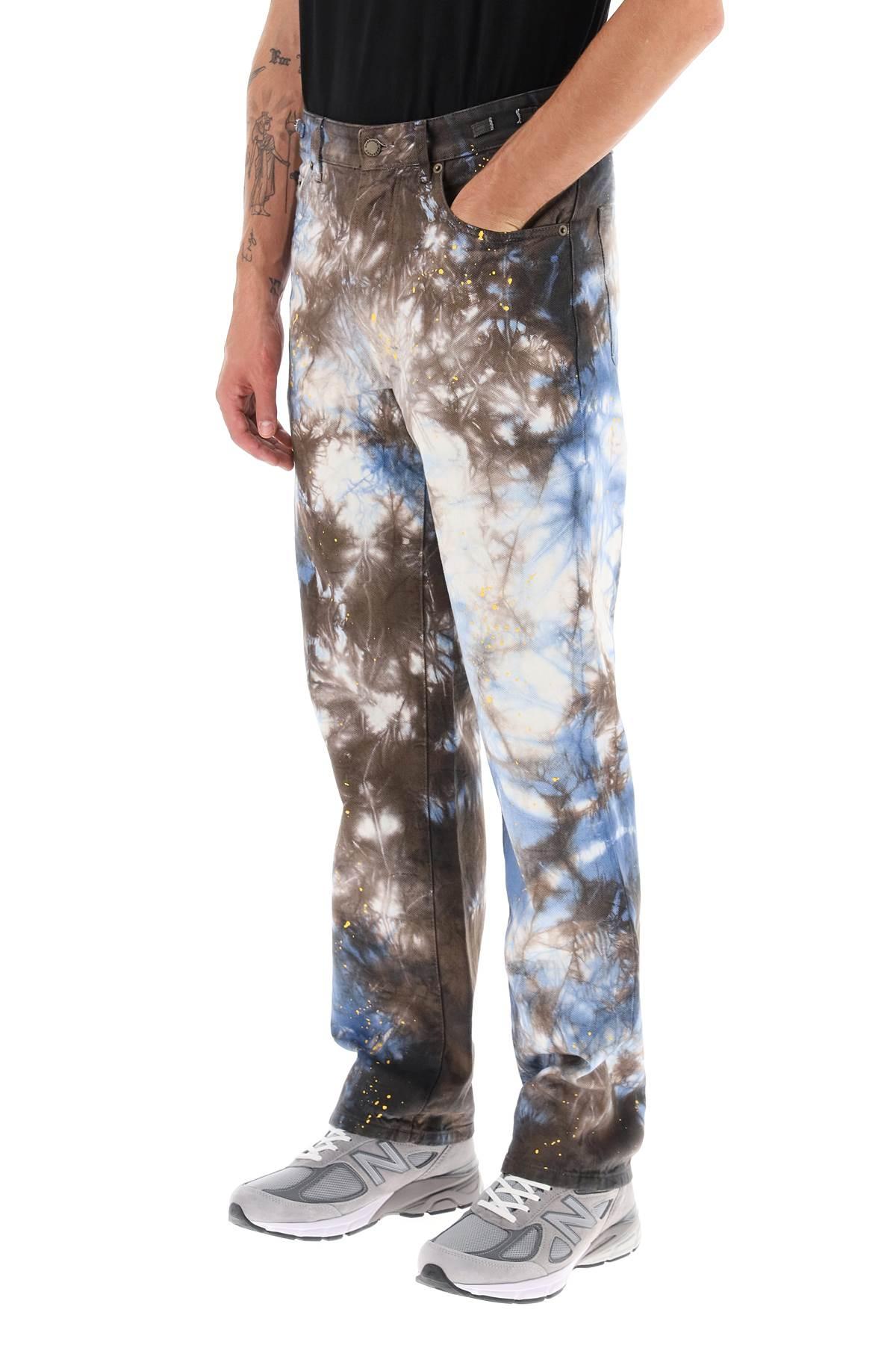 Men's Mark Tie-dye Denim Pants by Darkpark